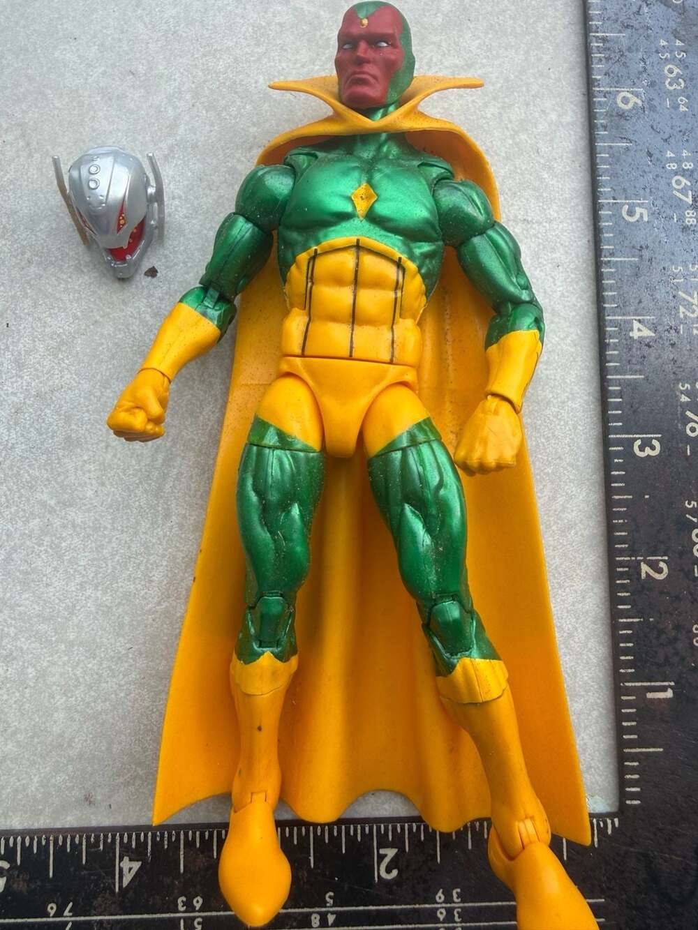 Marvel Legends Ares Series Classic Vision Action Figure with Ultron Head